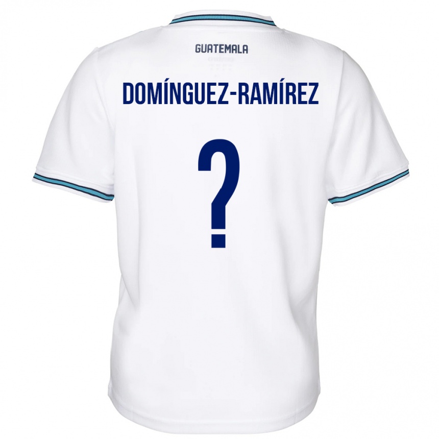 Vyrai Gvatemala Marco Domínguez-Ramírez #0 Baltas Namų Marškinėliai 24-26 T-Shirt