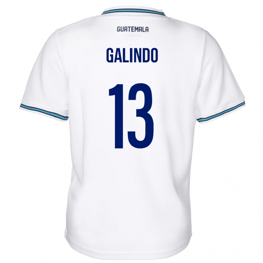 Vyrai Gvatemala Alejandro Galindo #13 Baltas Namų Marškinėliai 24-26 T-Shirt