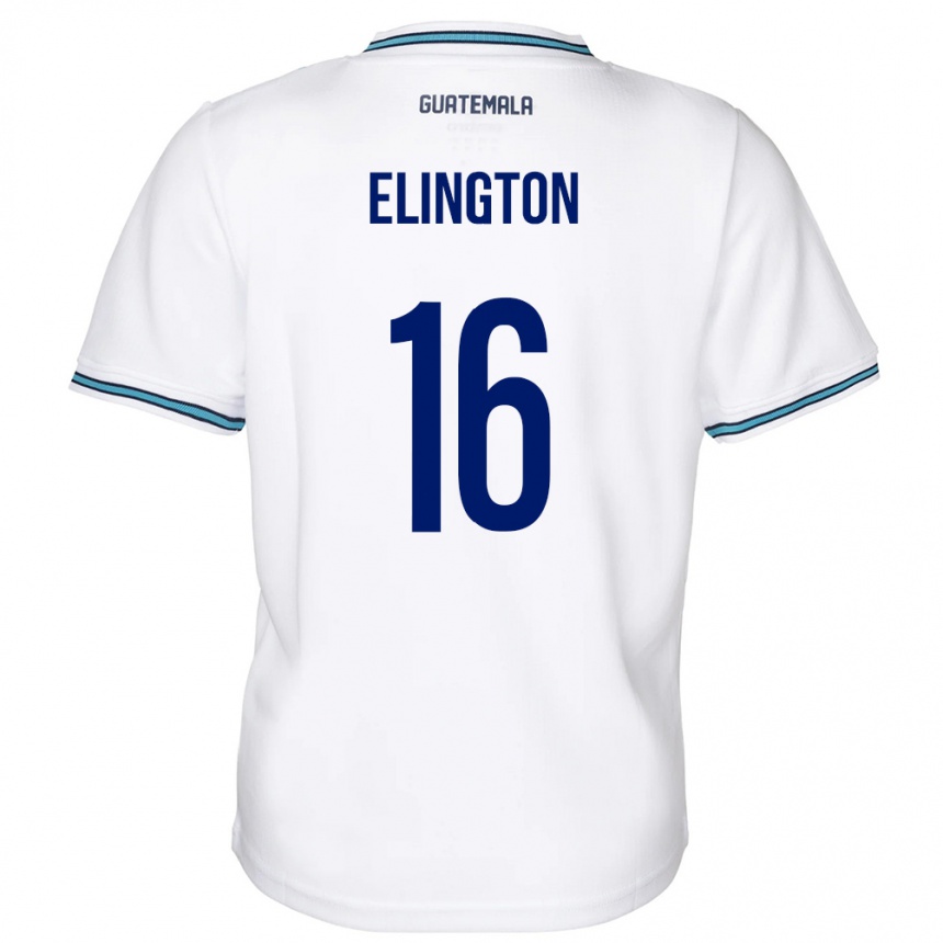 Vyrai Gvatemala Elvi Elington #16 Baltas Namų Marškinėliai 24-26 T-Shirt