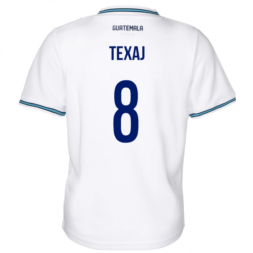 Vyrai Gvatemala Elisa Texaj #8 Baltas Namų Marškinėliai 24-26 T-Shirt