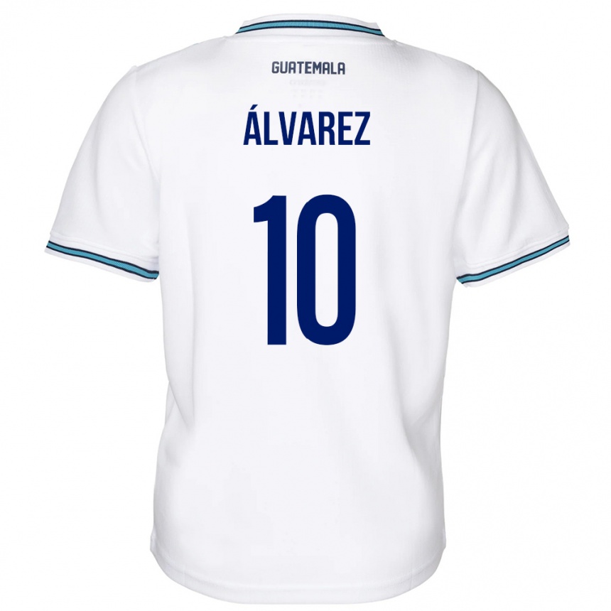 Vyrai Gvatemala Andrea Álvarez #10 Baltas Namų Marškinėliai 24-26 T-Shirt
