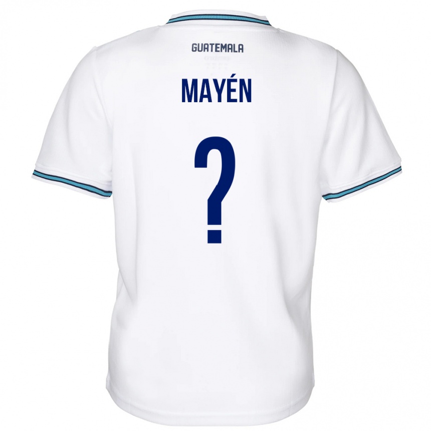 Vyrai Gvatemala Kellin Mayén #0 Baltas Namų Marškinėliai 24-26 T-Shirt