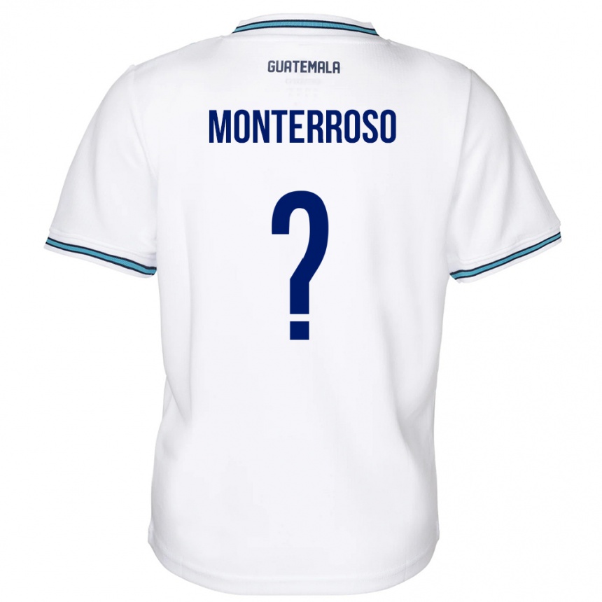 Vyrai Gvatemala María Monterroso #0 Baltas Namų Marškinėliai 24-26 T-Shirt