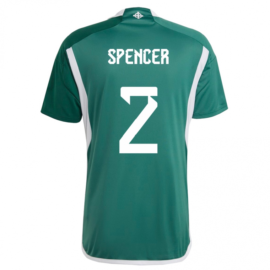 Vyrai Šiaurės Airija Brodie Spencer #2 Žalias Namų Marškinėliai 24-26 T-Shirt