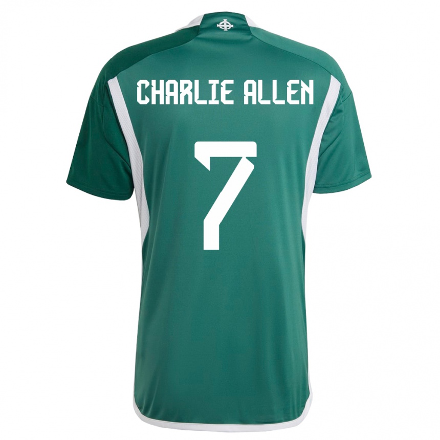 Vyrai Šiaurės Airija Charlie Allen #7 Žalias Namų Marškinėliai 24-26 T-Shirt