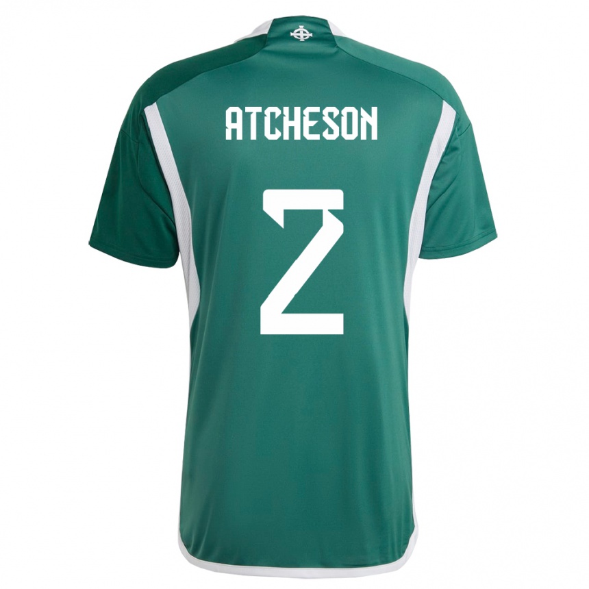 Vyrai Šiaurės Airija Tom Atcheson #2 Žalias Namų Marškinėliai 24-26 T-Shirt