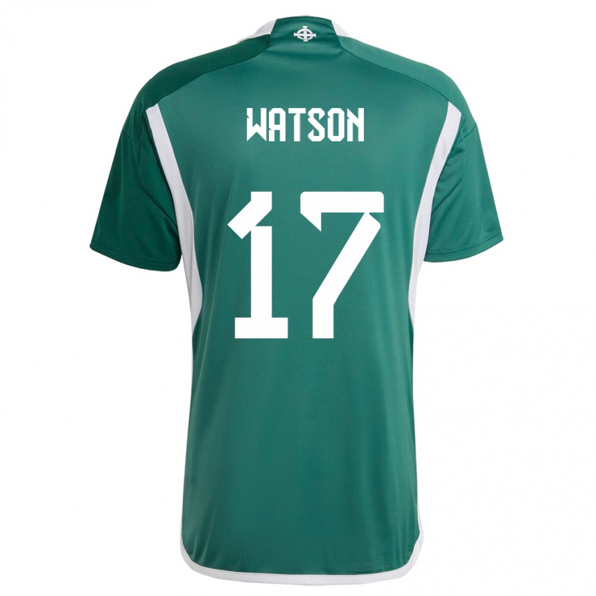 Vyrai Šiaurės Airija Alex Watson #17 Žalias Namų Marškinėliai 24-26 T-Shirt