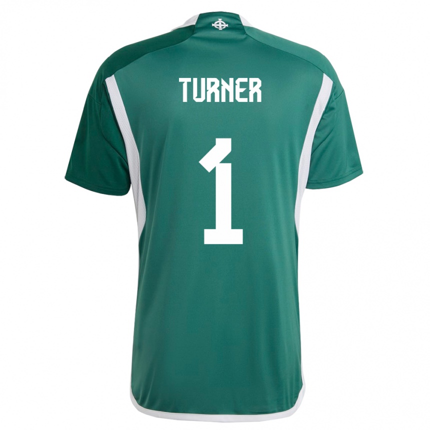 Vyrai Šiaurės Airija Shannon Turner #1 Žalias Namų Marškinėliai 24-26 T-Shirt