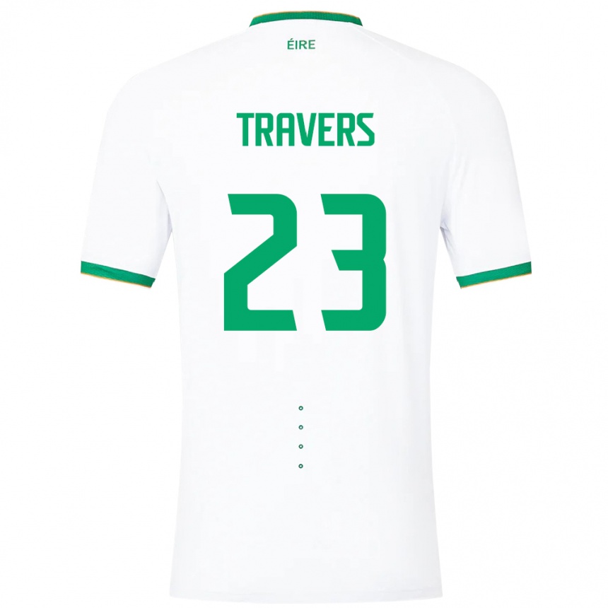 Vyrai Airijos Sala Mark Travers #23 Baltas Išvykos Marškinėliai 24-26 T-Shirt