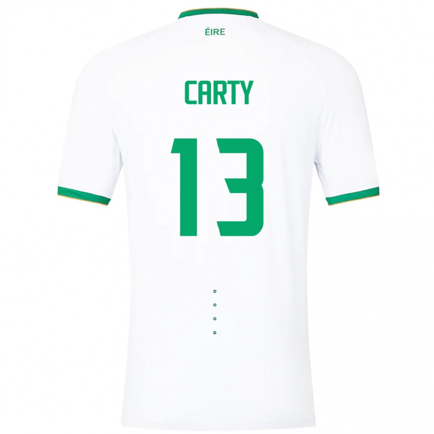 Vyrai Airijos Sala Conor Carty #13 Baltas Išvykos Marškinėliai 24-26 T-Shirt