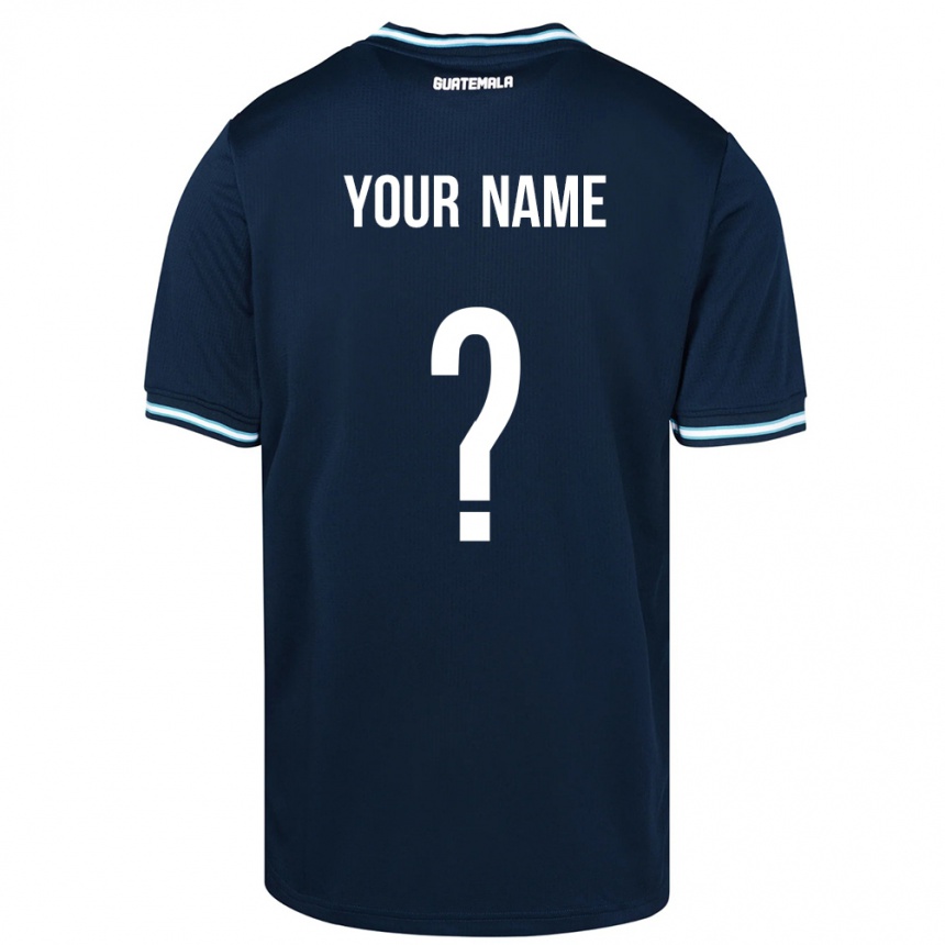 Vyrai Gvatemala Jūsų Vardas #0 Mėlyna Išvykos Marškinėliai 24-26 T-Shirt