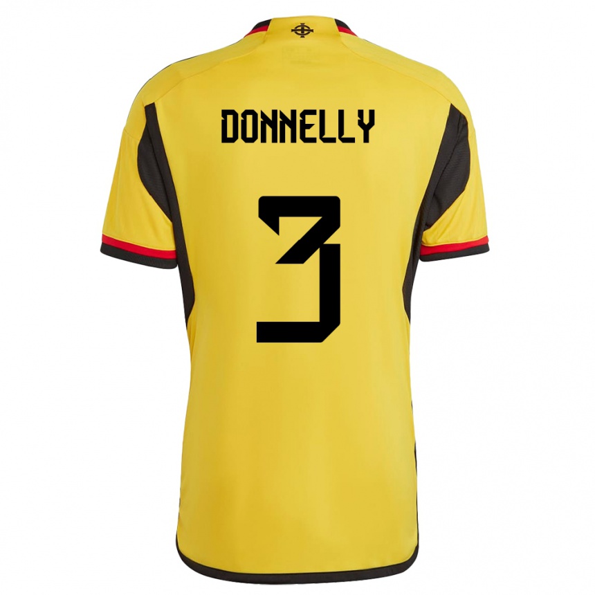 Vyrai Šiaurės Airija Aaron Donnelly #3 Baltas Išvykos Marškinėliai 24-26 T-Shirt