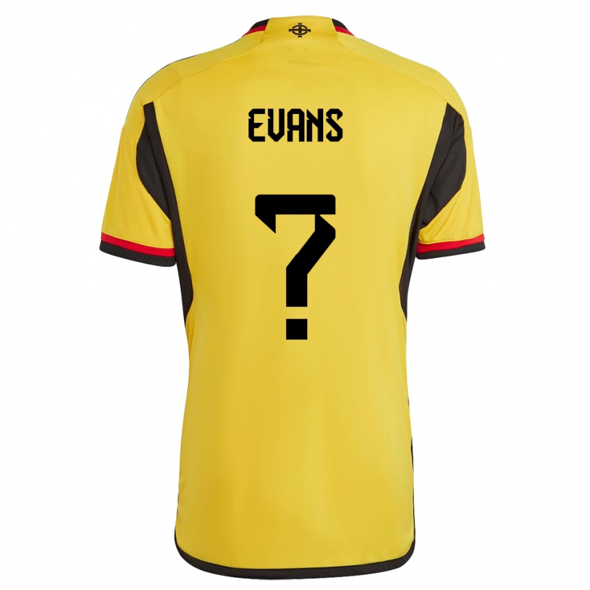 Vyrai Šiaurės Airija Reece Evans #0 Baltas Išvykos Marškinėliai 24-26 T-Shirt