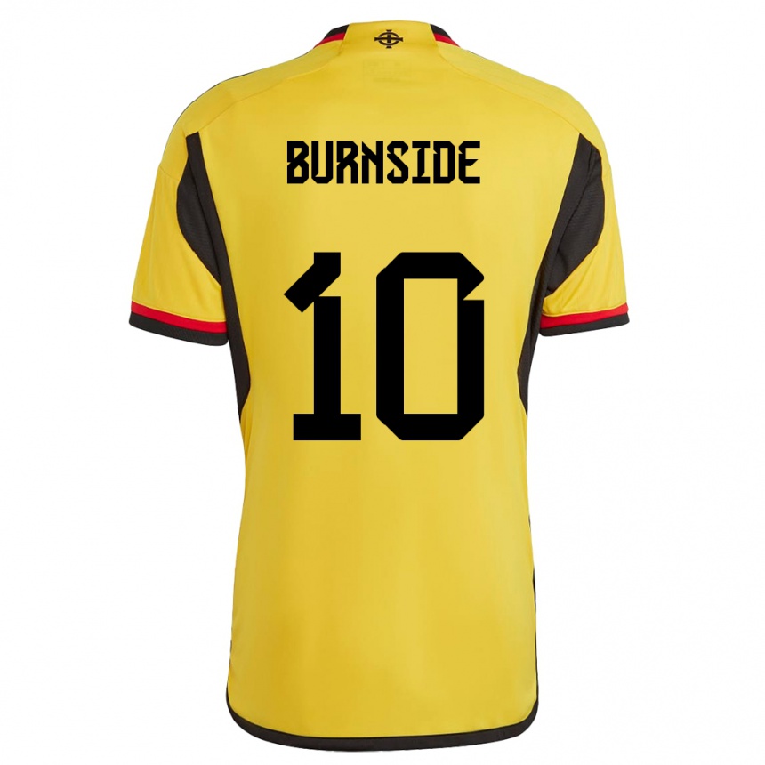 Vyrai Šiaurės Airija Callum Burnside #10 Baltas Išvykos Marškinėliai 24-26 T-Shirt