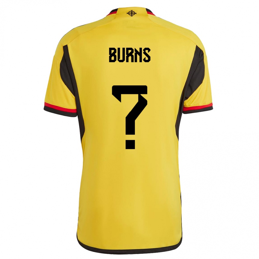 Vyrai Šiaurės Airija Matthew Burns #0 Baltas Išvykos Marškinėliai 24-26 T-Shirt