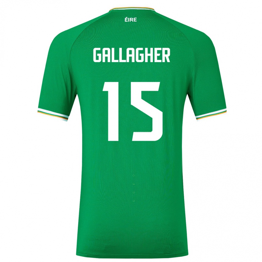 Moteriškas Airijos Sala Oisín Gallagher #15 Žalias Namų Marškinėliai 24-26 T-Shirt