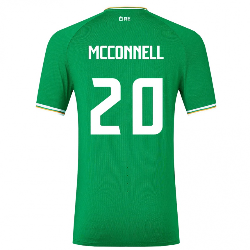 Moteriškas Airijos Sala Glenn Mcconnell #20 Žalias Namų Marškinėliai 24-26 T-Shirt