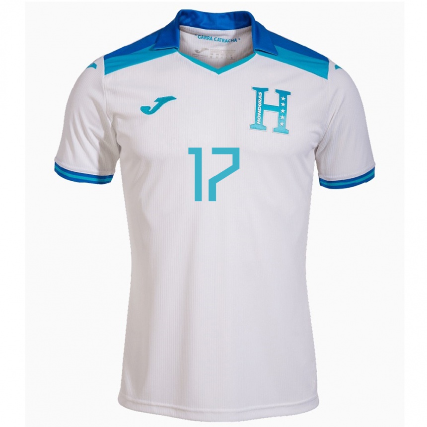 Moteriškas Hondūras Johana Espinal #17 Baltas Namų Marškinėliai 24-26 T-Shirt