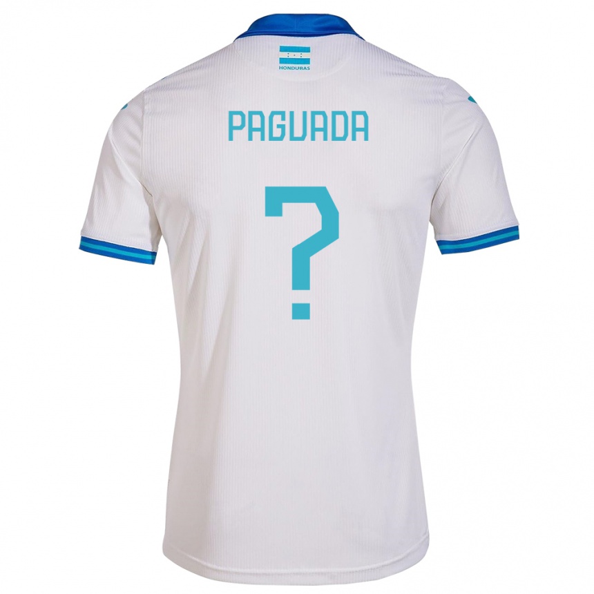 Moteriškas Hondūras Didier Paguada #0 Baltas Namų Marškinėliai 24-26 T-Shirt