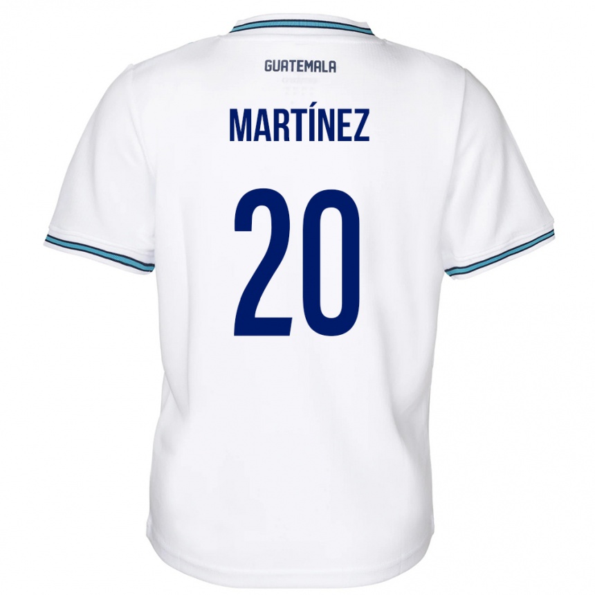 Moteriškas Gvatemala Ana Lucía Martínez #20 Baltas Namų Marškinėliai 24-26 T-Shirt