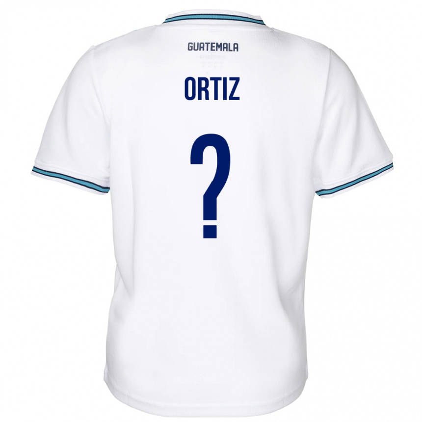 Moteriškas Gvatemala Jenifer Ortiz #0 Baltas Namų Marškinėliai 24-26 T-Shirt