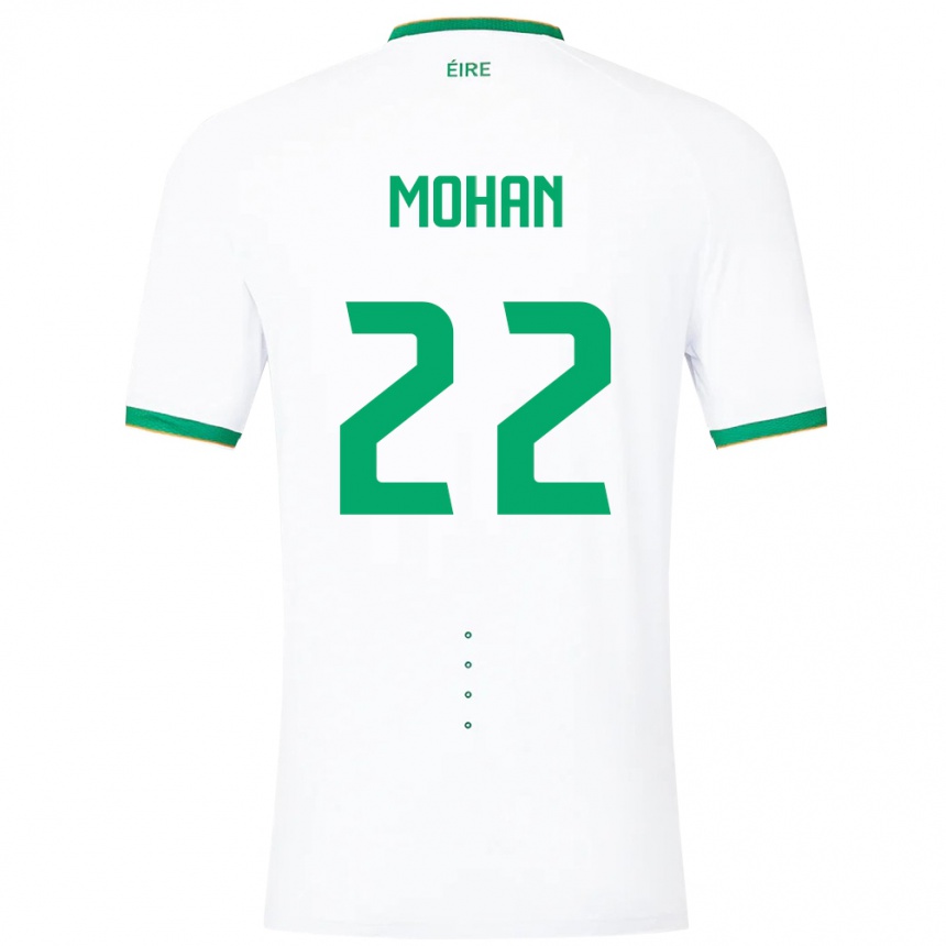 Moteriškas Airijos Sala Stephen Mohan #22 Baltas Išvykos Marškinėliai 24-26 T-Shirt