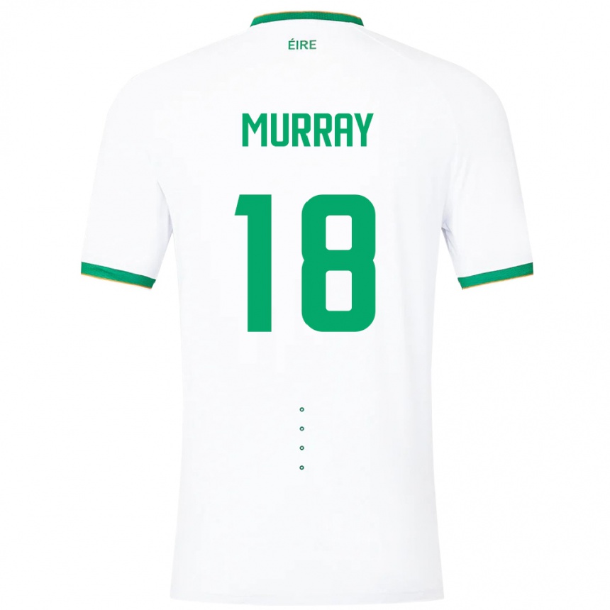 Moteriškas Airijos Sala Matthew Murray #18 Baltas Išvykos Marškinėliai 24-26 T-Shirt