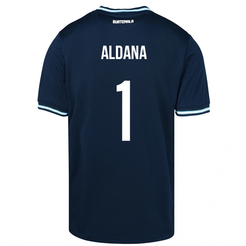 Moteriškas Gvatemala David Aldana #1 Mėlyna Išvykos Marškinėliai 24-26 T-Shirt