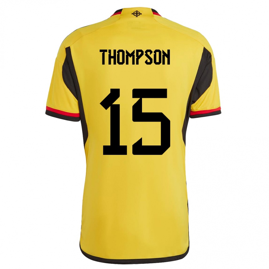 Moteriškas Šiaurės Airija Jordan Thompson #15 Baltas Išvykos Marškinėliai 24-26 T-Shirt