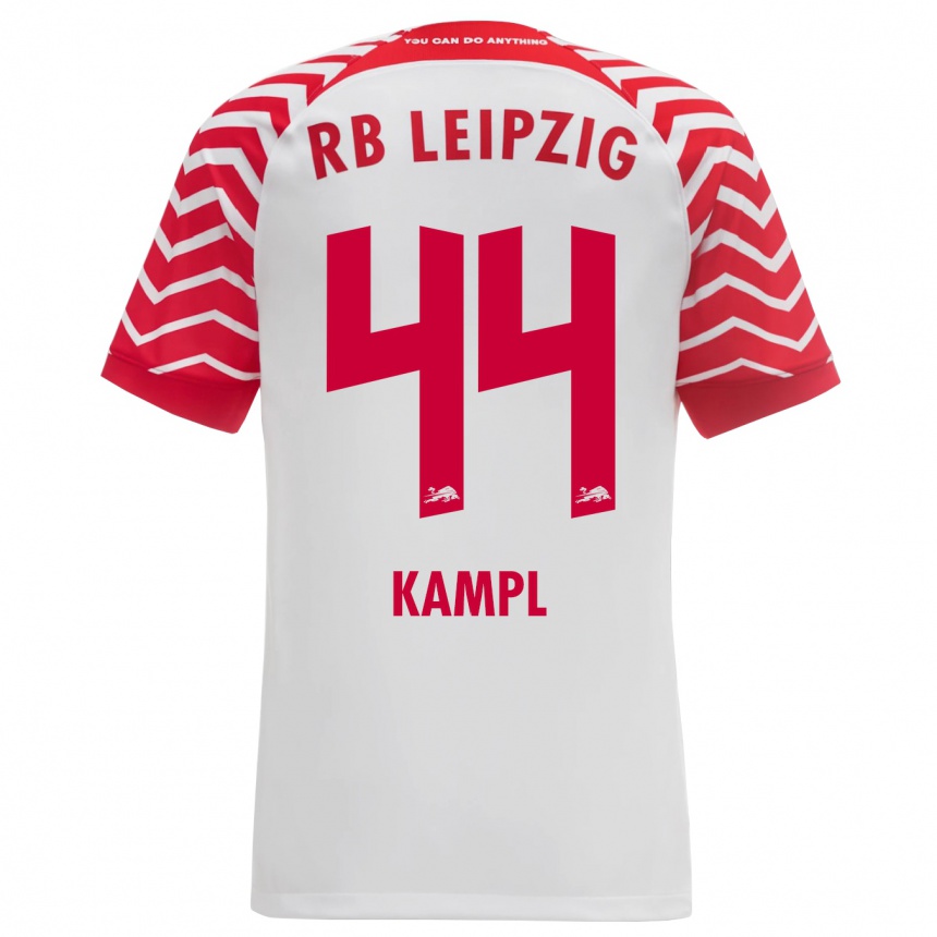 Vaikiškas Kevin Kampl #44 Baltas Namų Marškinėliai 2023/24 T-Shirt