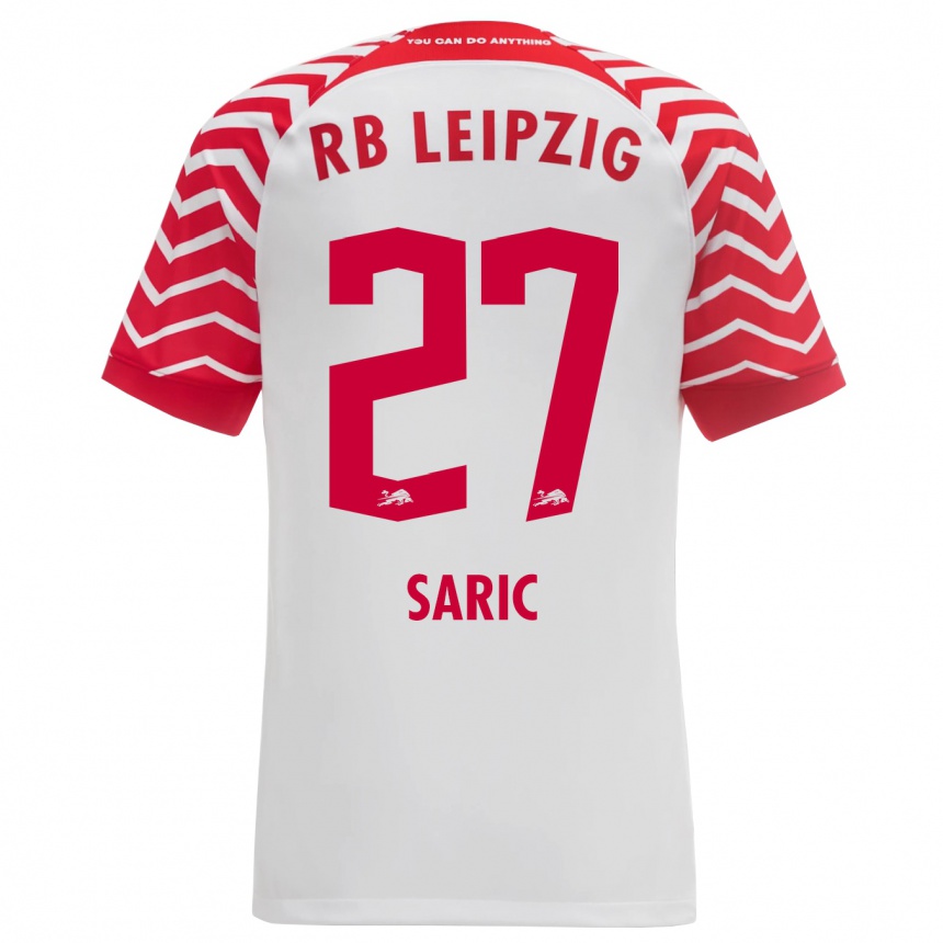 Vaikiškas Lucio Saric #27 Baltas Namų Marškinėliai 2023/24 T-Shirt