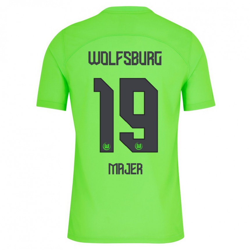 Vaikiškas Lovro Majer #19 Žalias Namų Marškinėliai 2023/24 T-Shirt