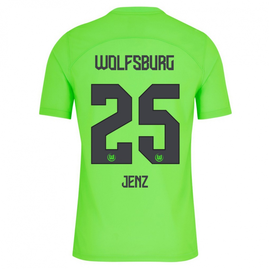 Vaikiškas Moritz Jenz #25 Žalias Namų Marškinėliai 2023/24 T-Shirt