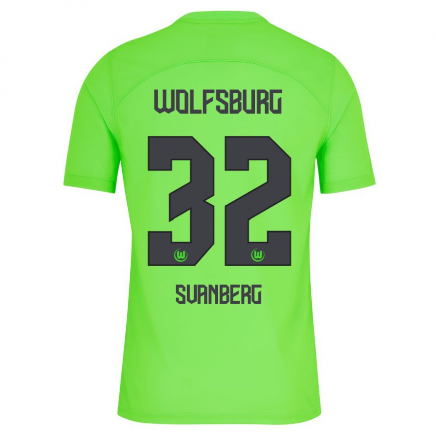 Vaikiškas Mattias Svanberg #32 Žalias Namų Marškinėliai 2023/24 T-Shirt