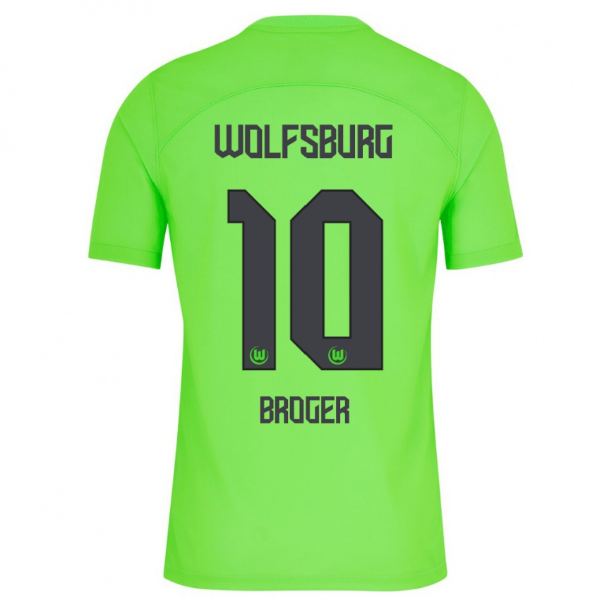 Vaikiškas Bennit Bröger #10 Žalias Namų Marškinėliai 2023/24 T-Shirt