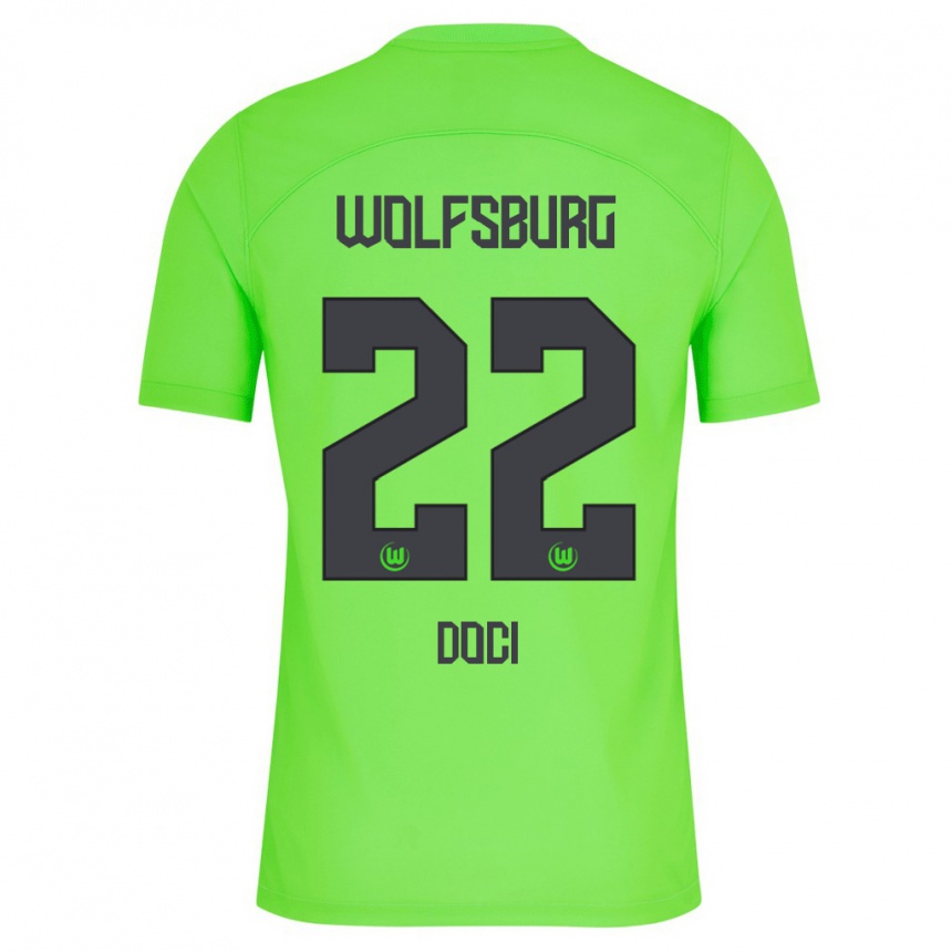 Vaikiškas Adrian Doci #22 Žalias Namų Marškinėliai 2023/24 T-Shirt