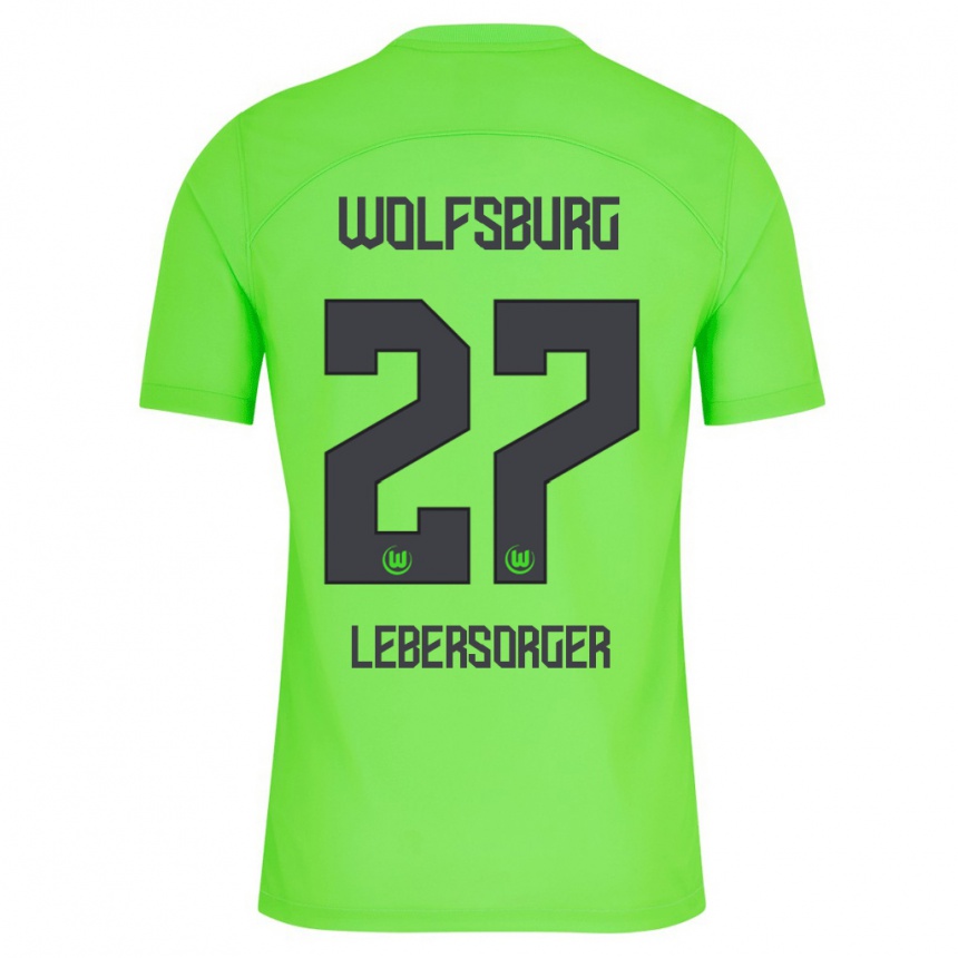 Vaikiškas Kevin Lebersorger #27 Žalias Namų Marškinėliai 2023/24 T-Shirt