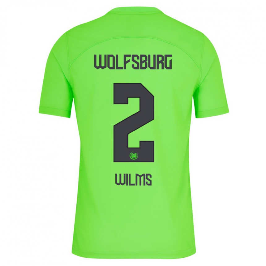 Vaikiškas Lynn Wilms #2 Žalias Namų Marškinėliai 2023/24 T-Shirt