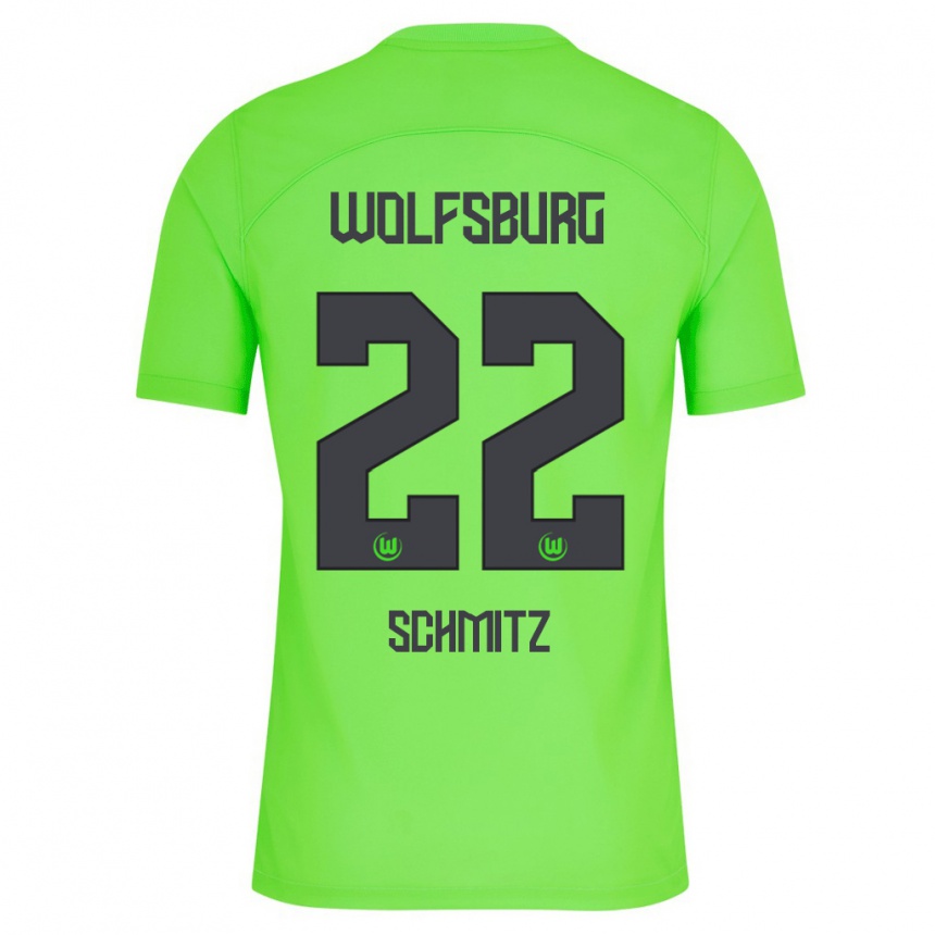 Vaikiškas Lisa Schmitz #22 Žalias Namų Marškinėliai 2023/24 T-Shirt