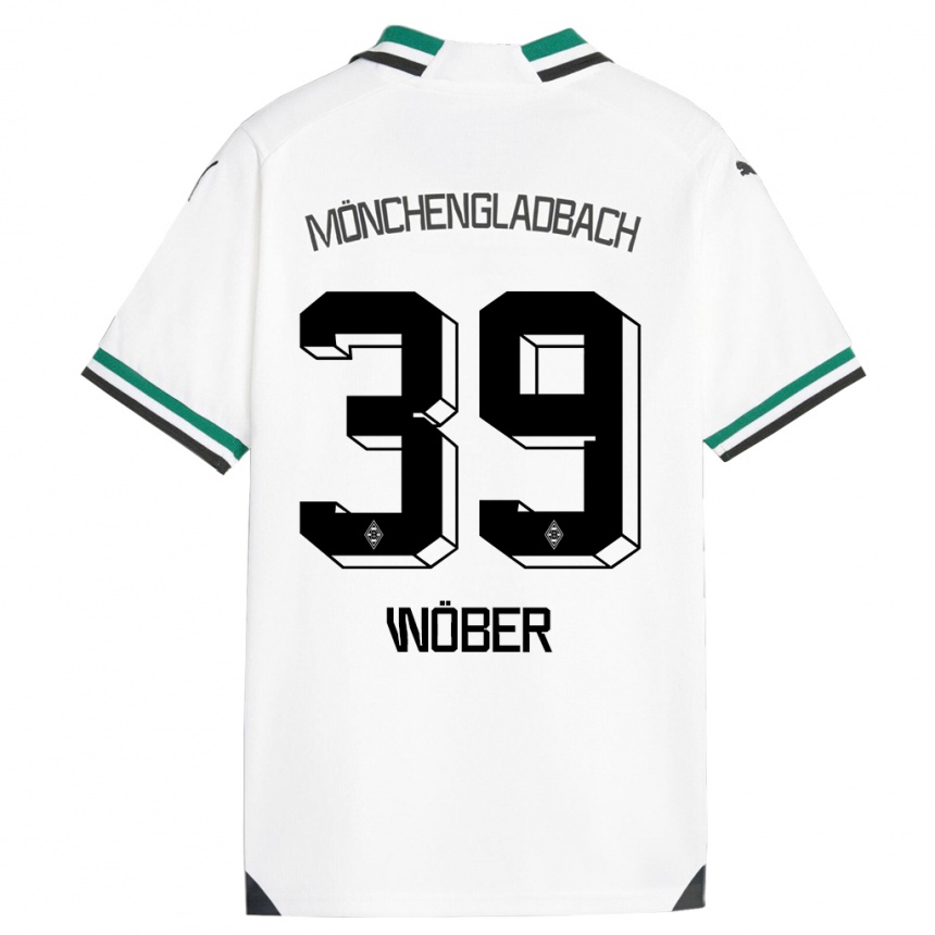 Vaikiškas Maximilian Wöber #39 Balta Žalia Namų Marškinėliai 2023/24 T-Shirt