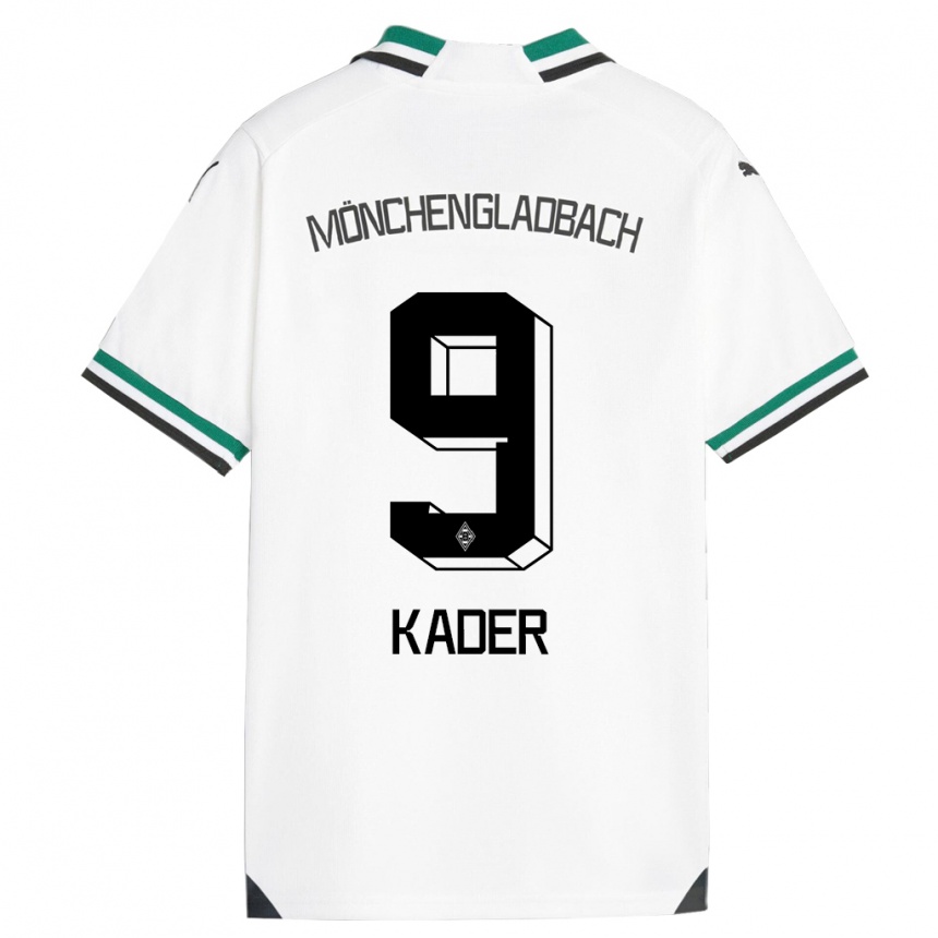 Vaikiškas Cagatay Kader #9 Balta Žalia Namų Marškinėliai 2023/24 T-Shirt