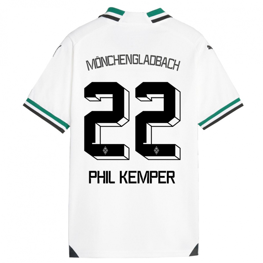 Vaikiškas Phil Kemper #22 Balta Žalia Namų Marškinėliai 2023/24 T-Shirt