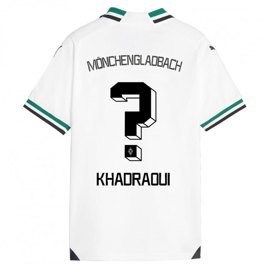 Vaikiškas Elias Khadraoui #0 Balta Žalia Namų Marškinėliai 2023/24 T-Shirt