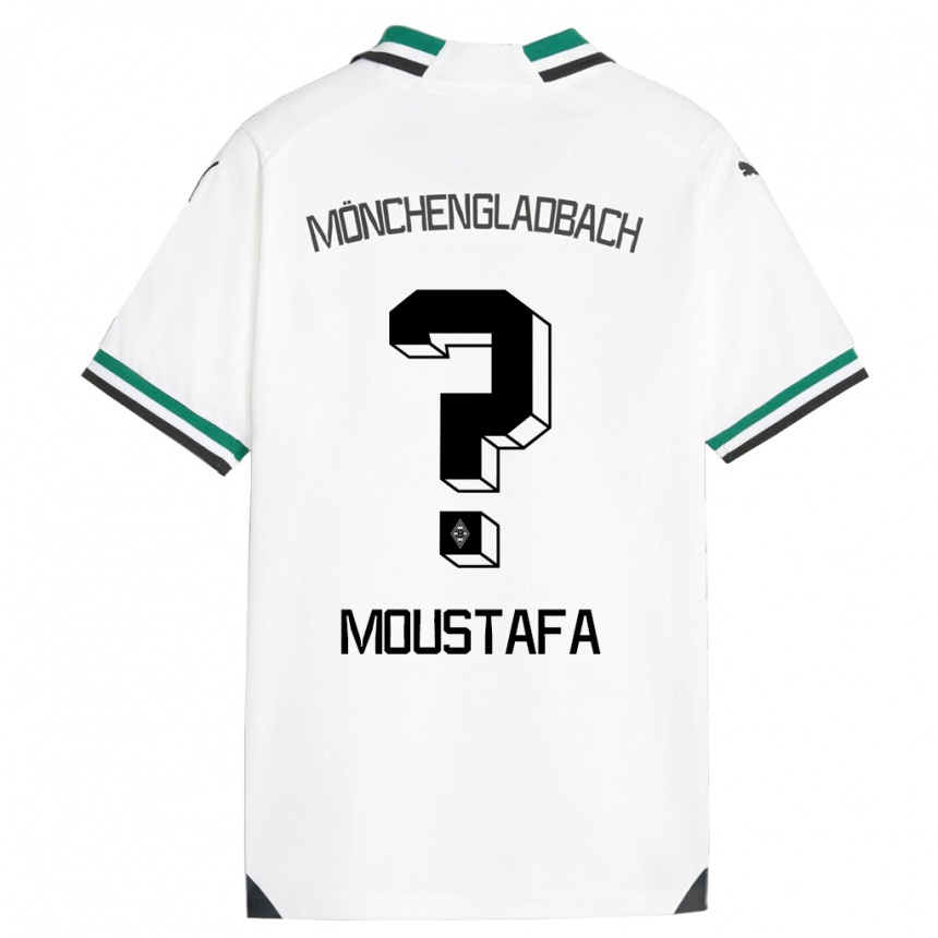 Vaikiškas Seif Ashraf Moustafa #0 Balta Žalia Namų Marškinėliai 2023/24 T-Shirt