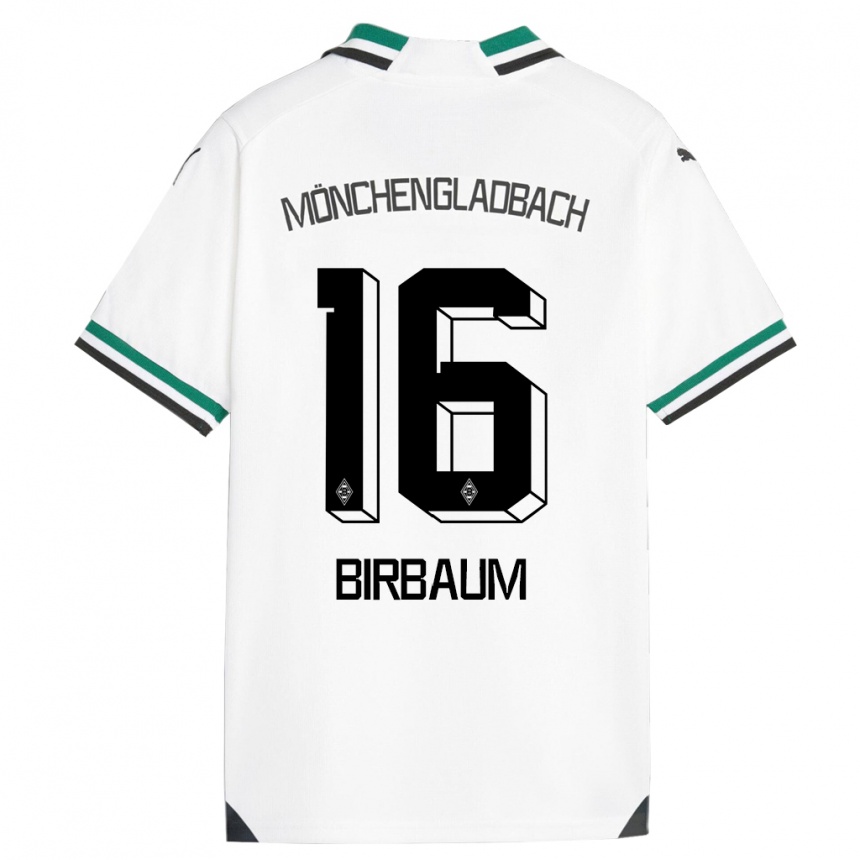 Vaikiškas Anne Birbaum #16 Balta Žalia Namų Marškinėliai 2023/24 T-Shirt