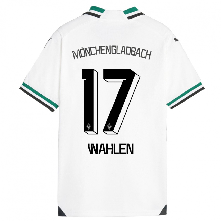 Vaikiškas Vanessa Wahlen #17 Balta Žalia Namų Marškinėliai 2023/24 T-Shirt