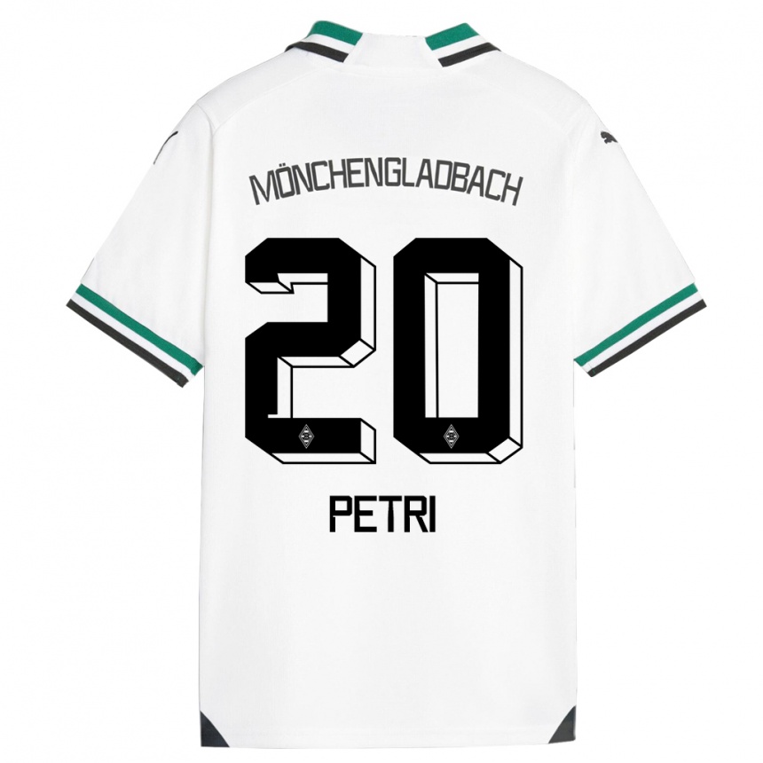 Vaikiškas Paula Petri #20 Balta Žalia Namų Marškinėliai 2023/24 T-Shirt