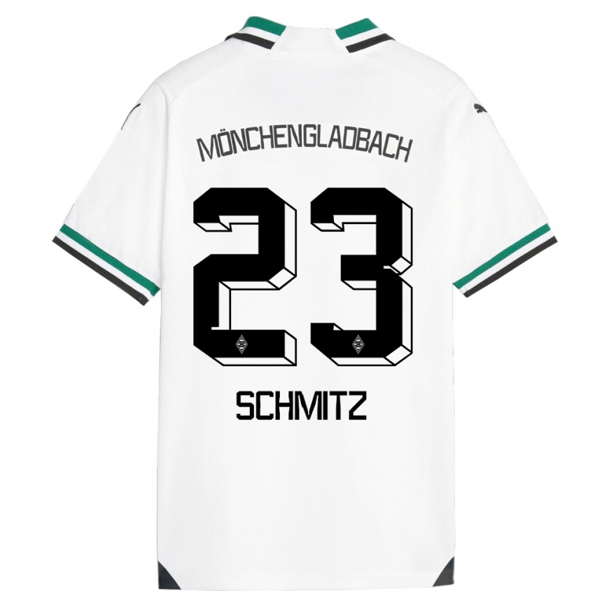 Vaikiškas Sarah Schmitz #23 Balta Žalia Namų Marškinėliai 2023/24 T-Shirt