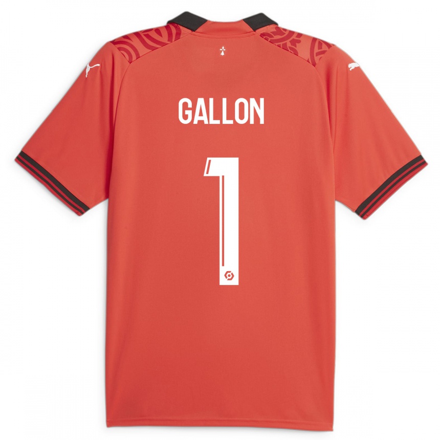 Vaikiškas Gauthier Gallon #1 Raudona Namų Marškinėliai 2023/24 T-Shirt