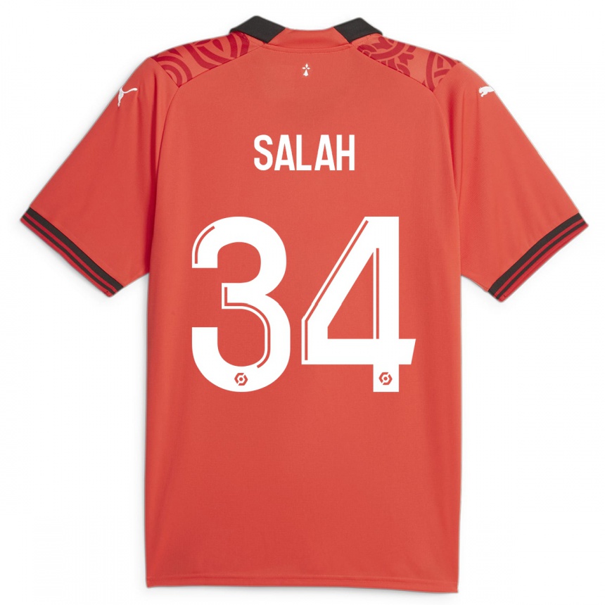 Vaikiškas Ibrahim Salah #34 Raudona Namų Marškinėliai 2023/24 T-Shirt